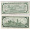 Image 2 : 1954 One Dollar Bill AND 1967 Centennial Bank of Canada One Dollar Bank Note