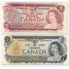 Image 1 : 1973 One Dollar Bill and 1974 Two Dollar Bill