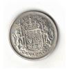Image 1 : 1956 Canadian 50 Cent Silver Coin