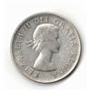 Image 2 : 1957 Canadian 50 Cent Silver Coin