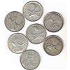 Image 1 : SEVEN Silver Quarters
