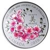 Image 1 : 2019 Pure Silver Cherry Blossoms Coin  8 Dollar Coin