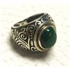 Image 1 : Ring with Green Stone, Size 8