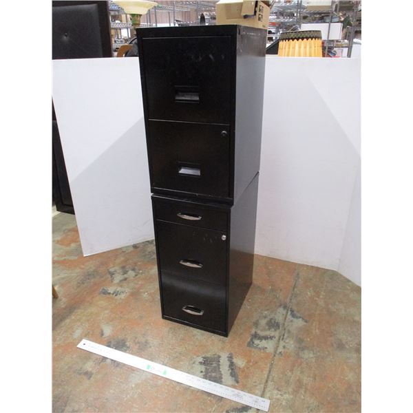 *2-Piece (5-Drawer) Filing Cabinet ( 53" Tall)