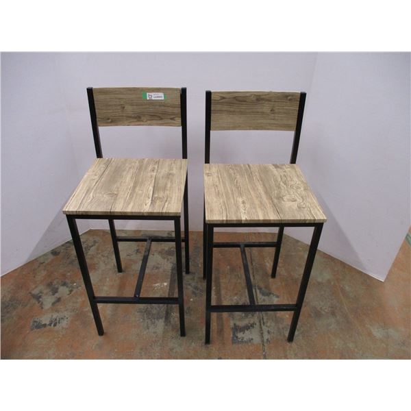 *2X the Bid Price- (2) Bar Chairs (38" Tall)