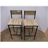 Image 1 : *2X the Bid Price- (2) Bar Chairs (38" Tall)
