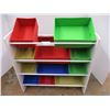 Image 2 : *Kid's Storage Rack w/ (11) Colourful Fabric Bins (22" tall)