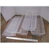 Image 1 : *3X the Bid Price (3) Plastic Totes (35" Long)