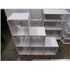 Image 2 : *(2) Stair Shaped Cube Shelves, 4-Shelf Storage Unit + Wire Racking and Plastic Bin Storage