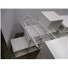 Image 3 : *(2) Stair Shaped Cube Shelves, 4-Shelf Storage Unit + Wire Racking and Plastic Bin Storage