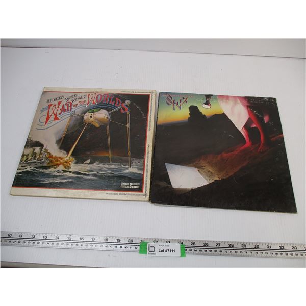 Jeff Wayne's "War of the Worlds" Album (Missing 1 LP) + Styx "Cornerstone" Album