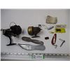 Image 1 : (2) Vintage Reels + Misc. Hooks and Scrapers