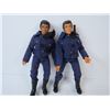 Image 3 : (2) 1970's 8" Swat Action Figurines