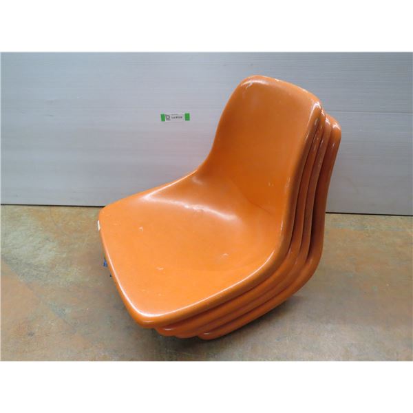 *(4) MCM Fiberglass Seats (no chair legs)