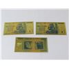 Image 4 : Novelty Trillion Dollar Zimbabwe Gold Bills