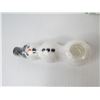 Image 3 : (New) Snowman Pipe (rubber pipe w/glass bowl)
