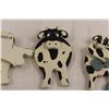 Image 4 : (3) Wooden Cow Wall Decorations
