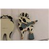 Image 6 : (3) Wooden Cow Wall Decorations