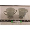Fire King Sugar and Cream Bowls