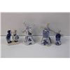 Image 2 : (4) Dutch Ceramic Figurines - Salt and Pepper Shaker