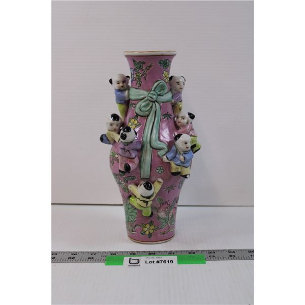 Oriental Inspired Vintage Vase