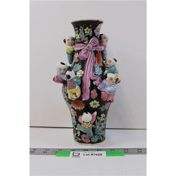 Oriental Inspired Vintage Vase