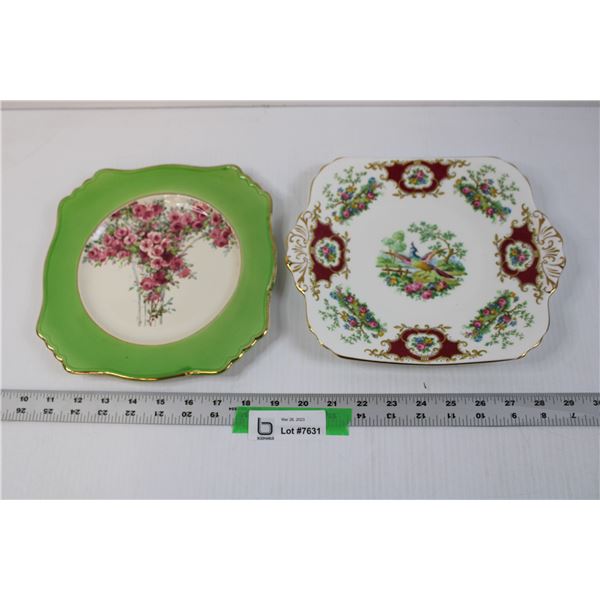 (2) Bone China Plates