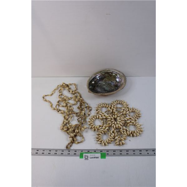 Clam Shell and Misc. Cowry Bead Items