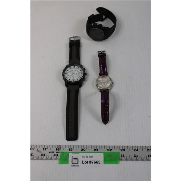 (3) Assorted Watches - Guess