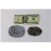 Image 3 : (2) Misc. Belt Buckles and Snoop Dog Bill