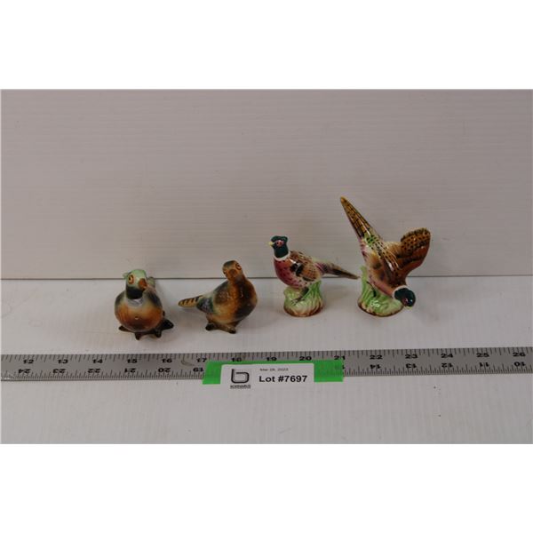 (4) Assorted Ceramic Birds