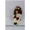 Image 1 : Porcelain Doll with Stand