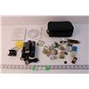 Image 1 : The Sharper Image Binoculars and Misc. - Pins, Keychains