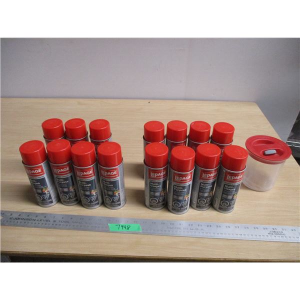 2X the Bid Price (15) Cans of Lepage Spray Adhesive (Pick-up Only)