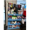 Image 1 : SHELF AND CONTENTS. LITHIUM GREASE, CLEANERS, BOAT WAX, RUST STAIN REMOVER, WURTH BOND AND SEAL,