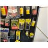 Image 8 : 36" RACK WITH CONTENTS. ASST ADAPTORS, CABLE CAPS, TUBING, FUSE BLOCKS, WIRING, PLUGS, CLAMPS,