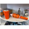 Image 2 : CONTENTS OF 2 SHELVES, INC 30A SHORE POWER INLET, 10 ASST NAV LIGHTS, SHELLFISH BASKETS, 15M