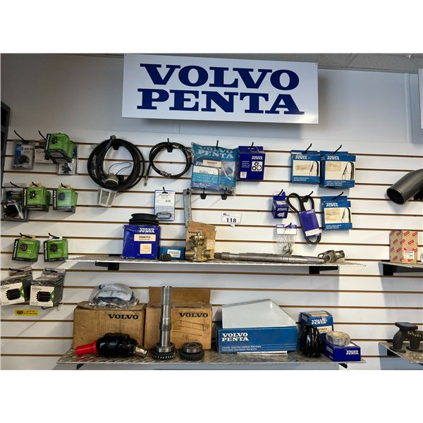 VOLVO WALL DISPLAY. REPLACEMENT IMPELLERS, VOLVO BELTS, VOLVO PUMP, DRIVE SHAFTS, THERMOSTAT, ETC