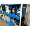 Image 2 : 6' SHELF AND CONTENTS INC 2 CYCLE AND 4 CYCLE OIL, ANTIFREEZE, DIESEL TX, STEERING FLUID, GEAR LUBE,
