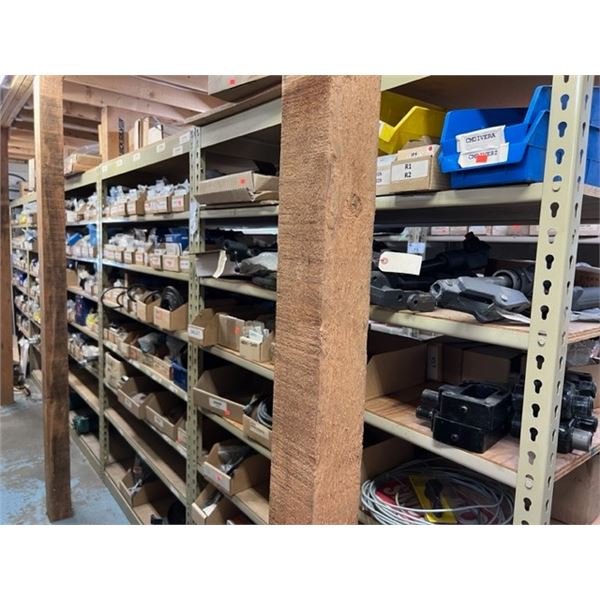 **LD 5 BAYS OF SHELVING 48"X24"X6'H PICK UP AFTERNOON OF LAST DAY - CONTENTS NOT INCLUDED