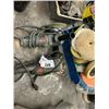 Image 1 : MASTERCRAFT 5" ANGLE GRINDER AND PORTER CABLE MODEL 7424XP RANDOM ORBIT POLISHER AND PILE OF