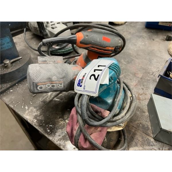 MAKITA FINISHING SANDER AND RIDGID ORBITAL SANDER