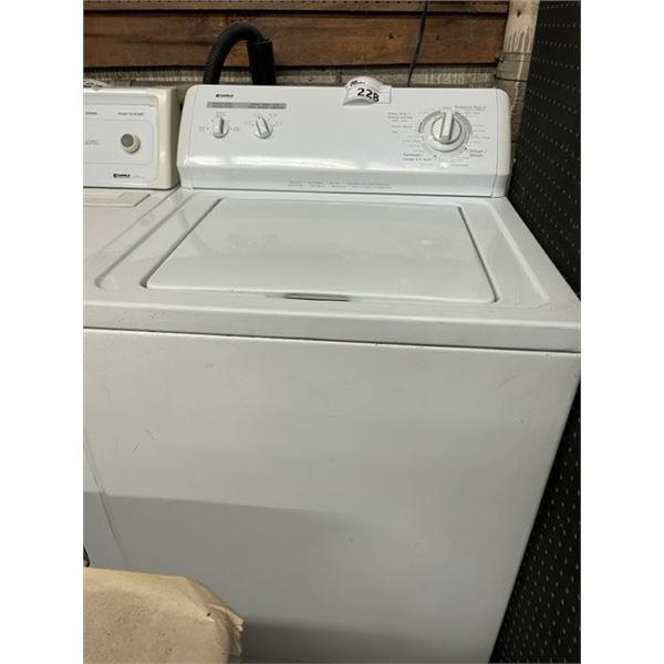 KENMORE WASHER. TURNS ON