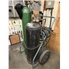 Image 1 : OXY ACETYLENE SET WITH CART. LARGE TANKS. WELDING HEAD, FACE SHIELD