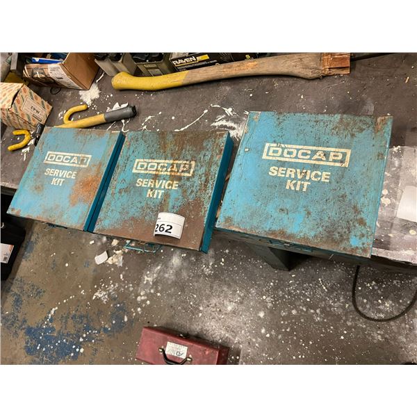 3 BOXES DOCAP SERVICE KIT, ASST CAP SCREWS, ETC