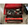 Image 1 : TOOLBOX WITH 2 PIPE WRENCHES AND ASST 1" SOCKETS
