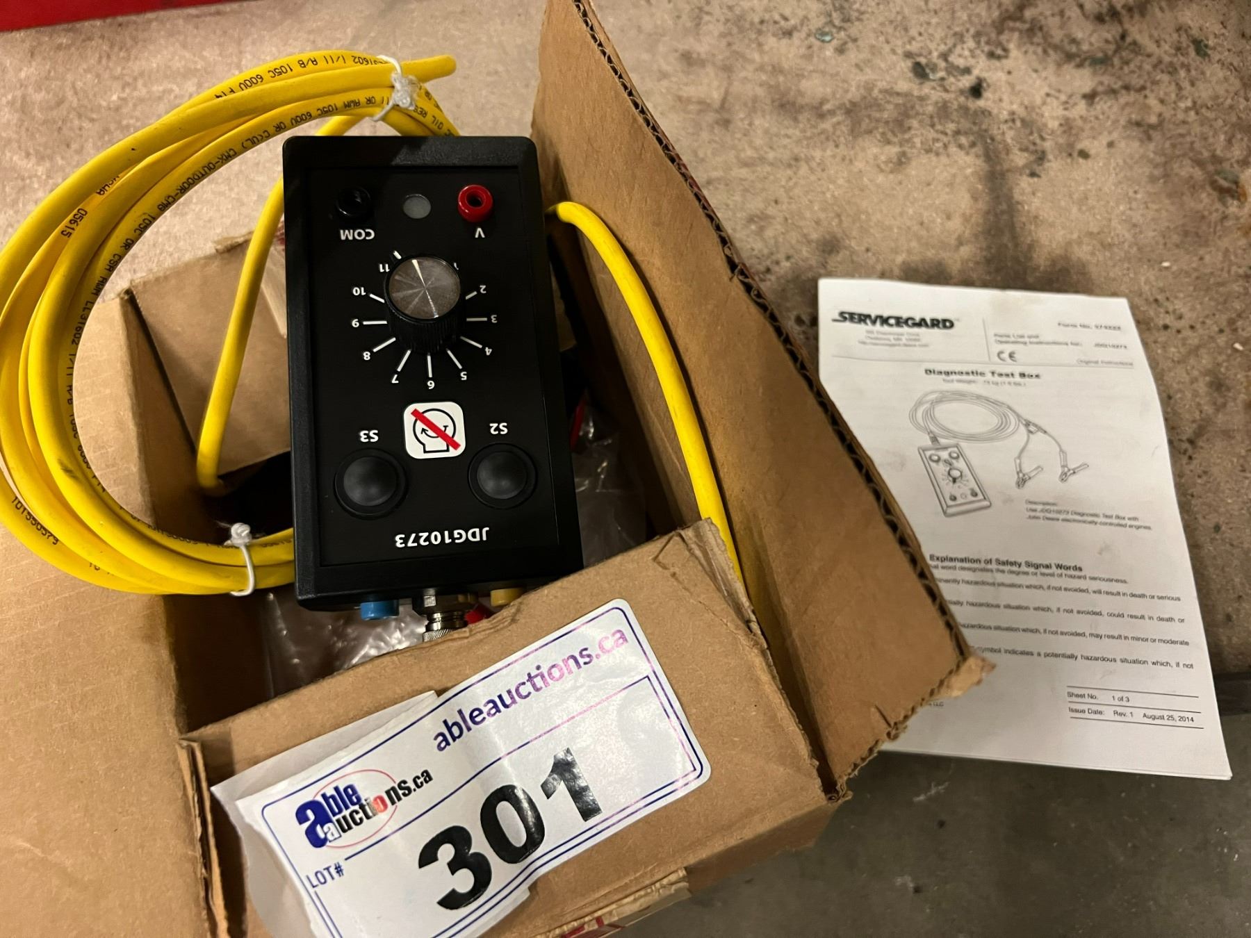 JOHN DEERE DIAGNOSTIC TEST BOX JDG10273