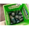 Image 1 : CRATE WITH GLASS INSULATORS
