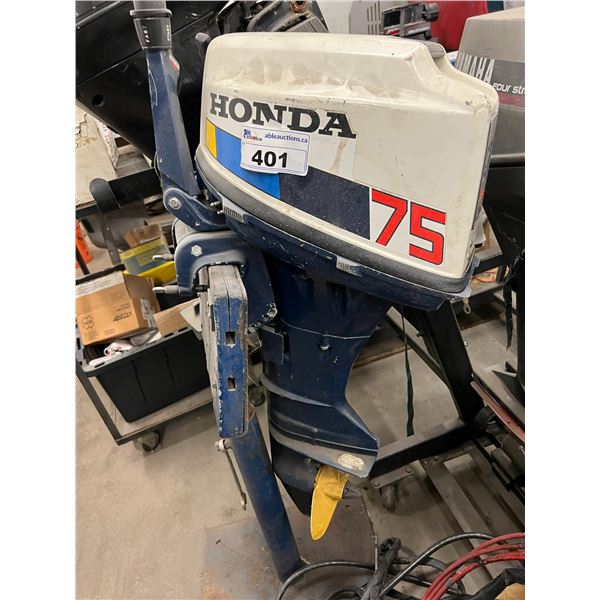 HONDA 7.5 HP 4 STROKE CONDITION UNKNOWN WITH MOTOR WORK STAND