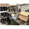 Image 1 : GROUP OF 3 SHELVES/CABINETS WITH SAFETY MARKERS, ASST SLINGS, 6 BOXES PEG BOARD HANGERS,